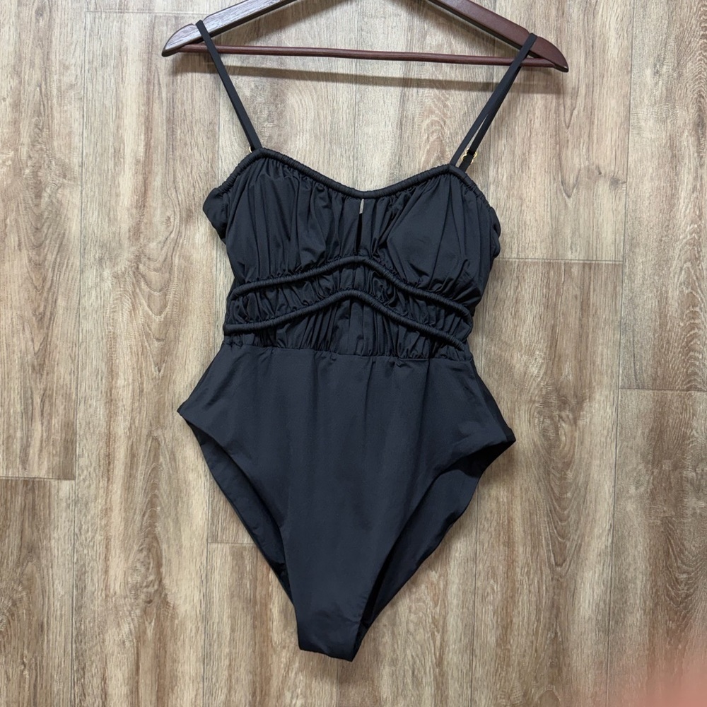 NEW Becca Color Code Sarai Plunge One Piece Swimsuit